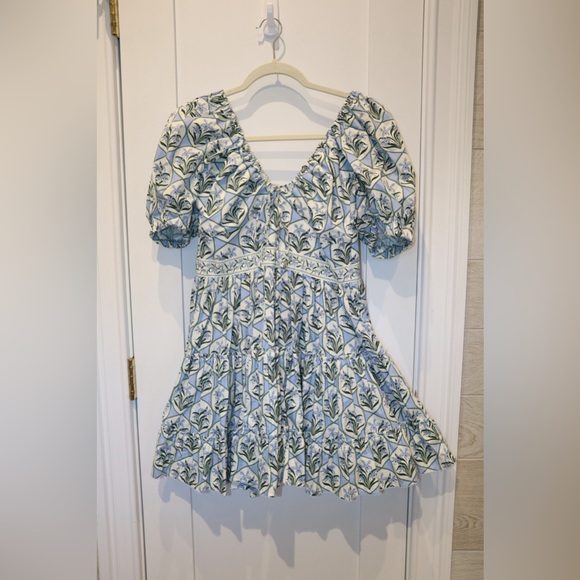 NWOT Agua by Agua Bendita Manzanilla Mini Dress - Picture 2 of 6